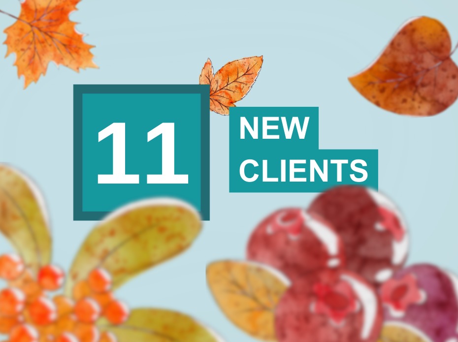 11 new clients join Aux Q3 2023